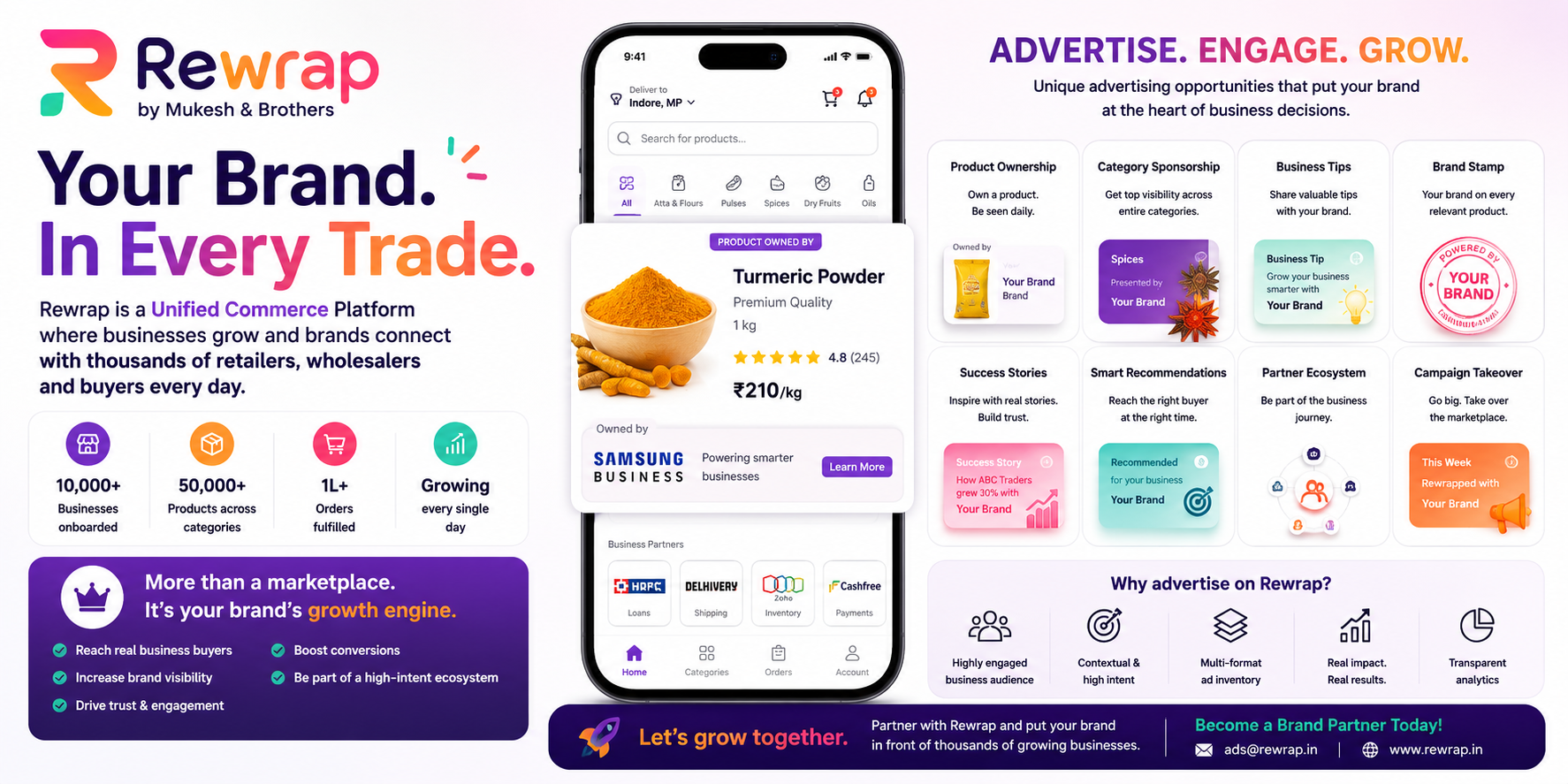 ReWrap by Mukesh & Brothers — advertise with product ownership and brand wrapping